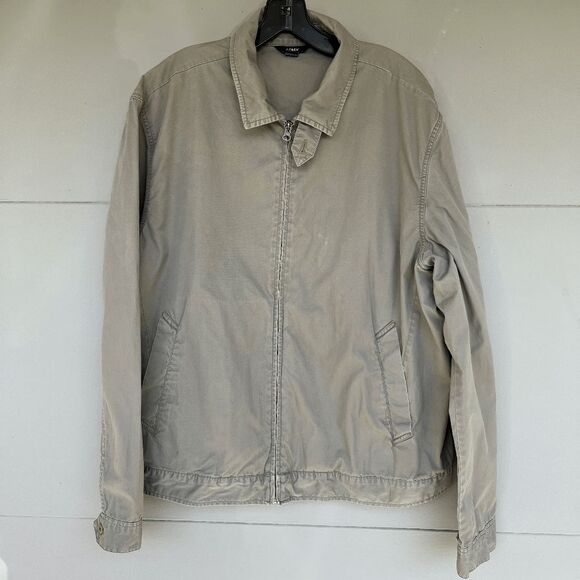 J.Crew XL Harrington Jacket 100% Cotton Twill – Summer 2005 Neutral Zip - Picture 1 of 12